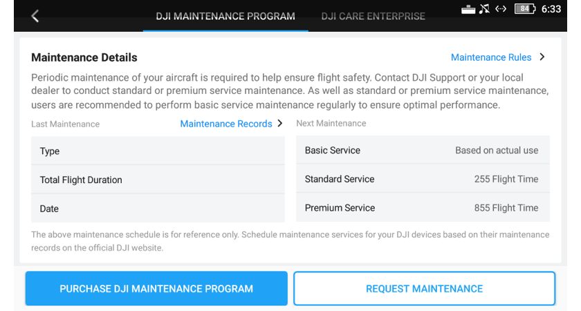 7. UAV Health Management - DJI Maintenance Program